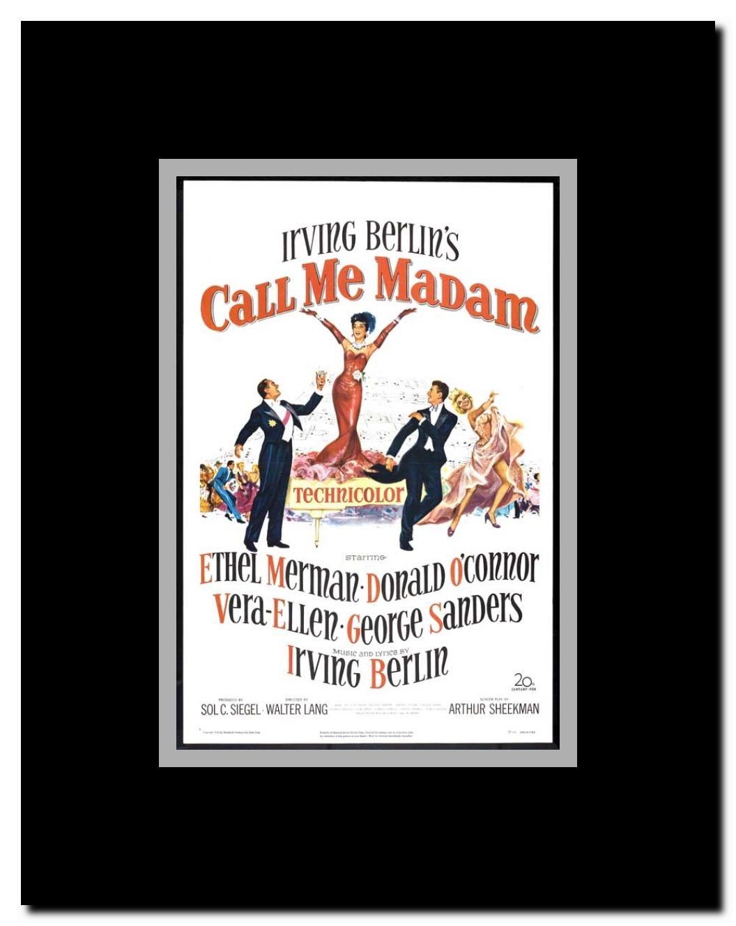 Call Me Madam Framed Movie Poster