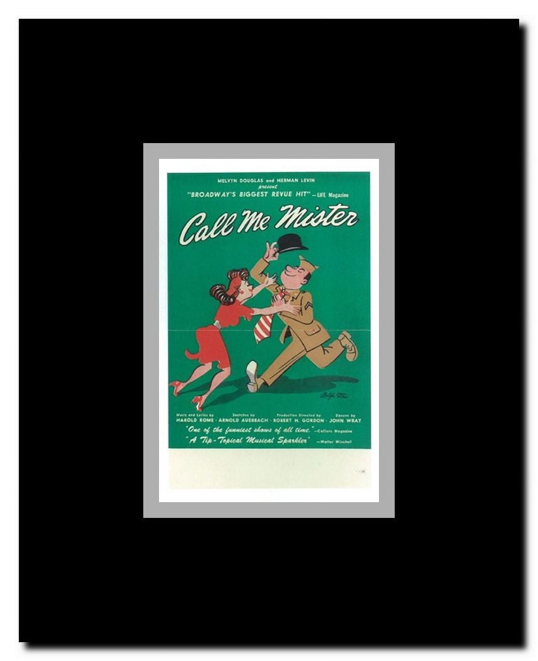 Call Me Mister (Broadway) Framed Movie Poster