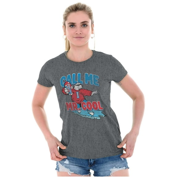 Call Me Mr. Vintage Icee Polar Bear Women's T Shirt Ladies Tee Brisco Brands S