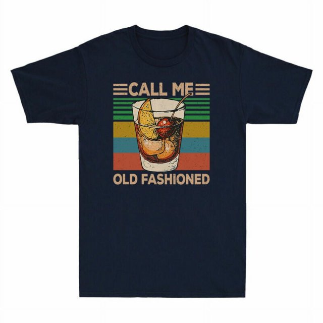 Call Me Old Fashioned Lemond Juice Vintage Tee Men's Cotton Short