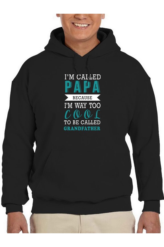 Call Me Papa I'm Cool Grandpa Hoodie Men -GoatDeals Designs, Male x-Large