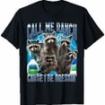 thumbnail image 1 of Call Me Ranch Cause I Be Dressing Funny Raccoon Meme Bootleg T-Shirt, 1 of 2
