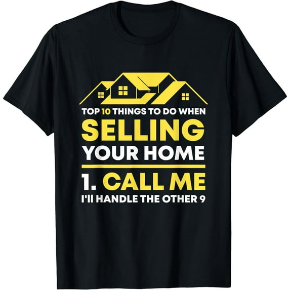 Call Me Real Estate Agent Gift Funny Realtor Investor Broker T-Shirt Graphic & Letter Print T-Shirt