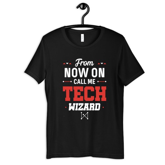 Call Me Tech Wizard Computer Geek Nerd Graphic Novelty T Shirt,for unisex up to size 5XL