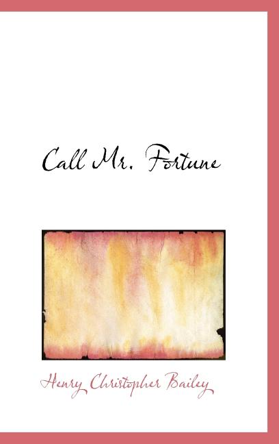 Call Mr. Fortune Hardcover