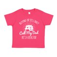 thumbnail image 1 of Call My Dad He's A Realtor Toddler T-Shirt 5/6T Cyber Pink, 1 of 3