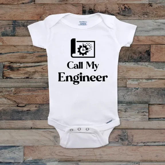 Call My Engineer Baby Bodysuit Cute Baby Onesie, BABY BODYSUIT LAT 4424