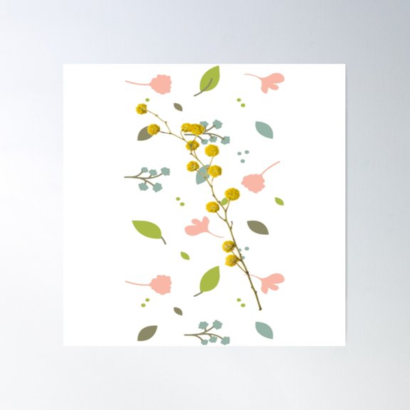 Call Of Botanic Poster Wall Art, Modern Wall Decor For Living Room Bedroom, 24x24 UNFRAMED