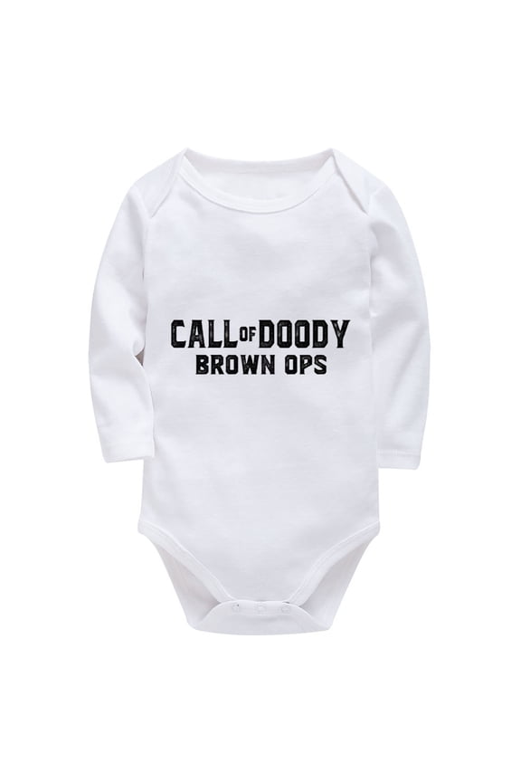 Call Of Daddy Brown Ops Baby Outfits Boys Long Sleeve Neutral Baby Outfits White Boys Coming Home Outfit Newborn