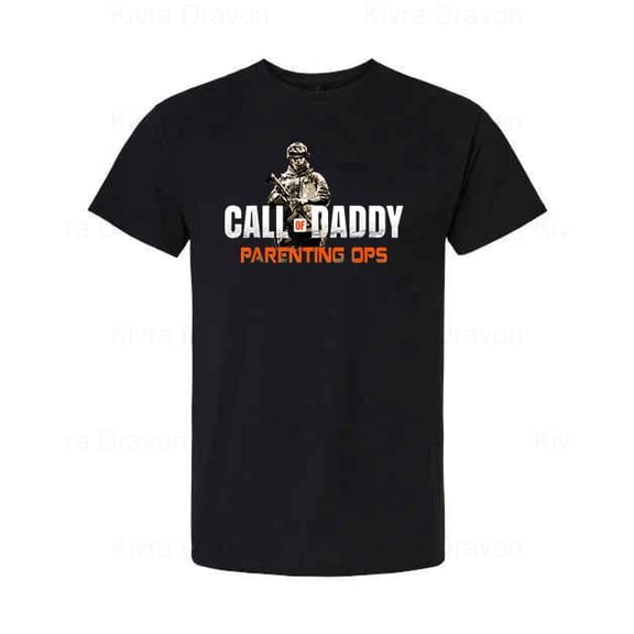 Call Of Daddy Funny Birthday Gift Dad Joke Cotton Graphic T-Shirt unisex up to 5XL