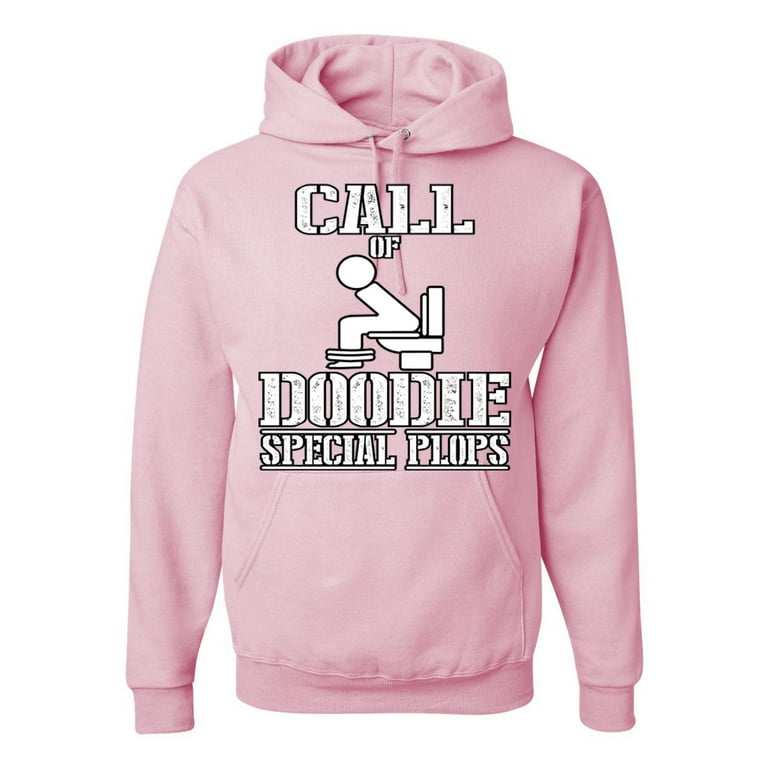 Call Of Doodie Special Plops Funny Graphic Mens Hoodies Light Pink Large Walmart