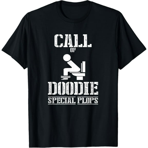 Call Of Doodie Special Plops Funny Creative Graphic T-Shirt Duty Tee Funny Creative Graphic T-Shirt