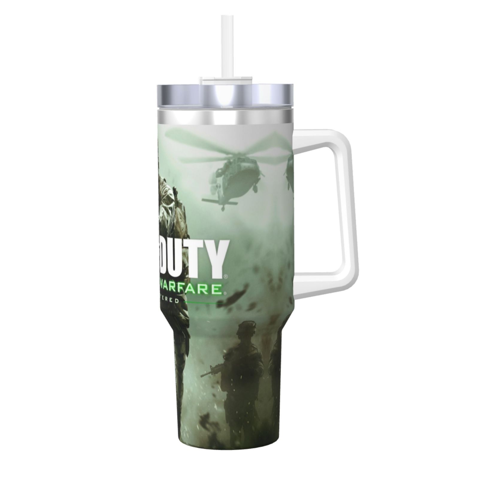Call Of Duty 40OZ Ice Bully With Handle And Straw Stainless Steel