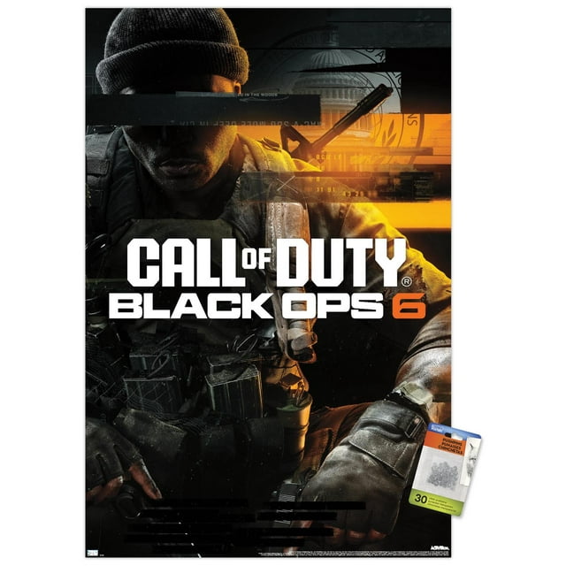 Call Of Duty: Black Ops 6 - Key Art Wall Poster with Pushpins, 22.375 ...