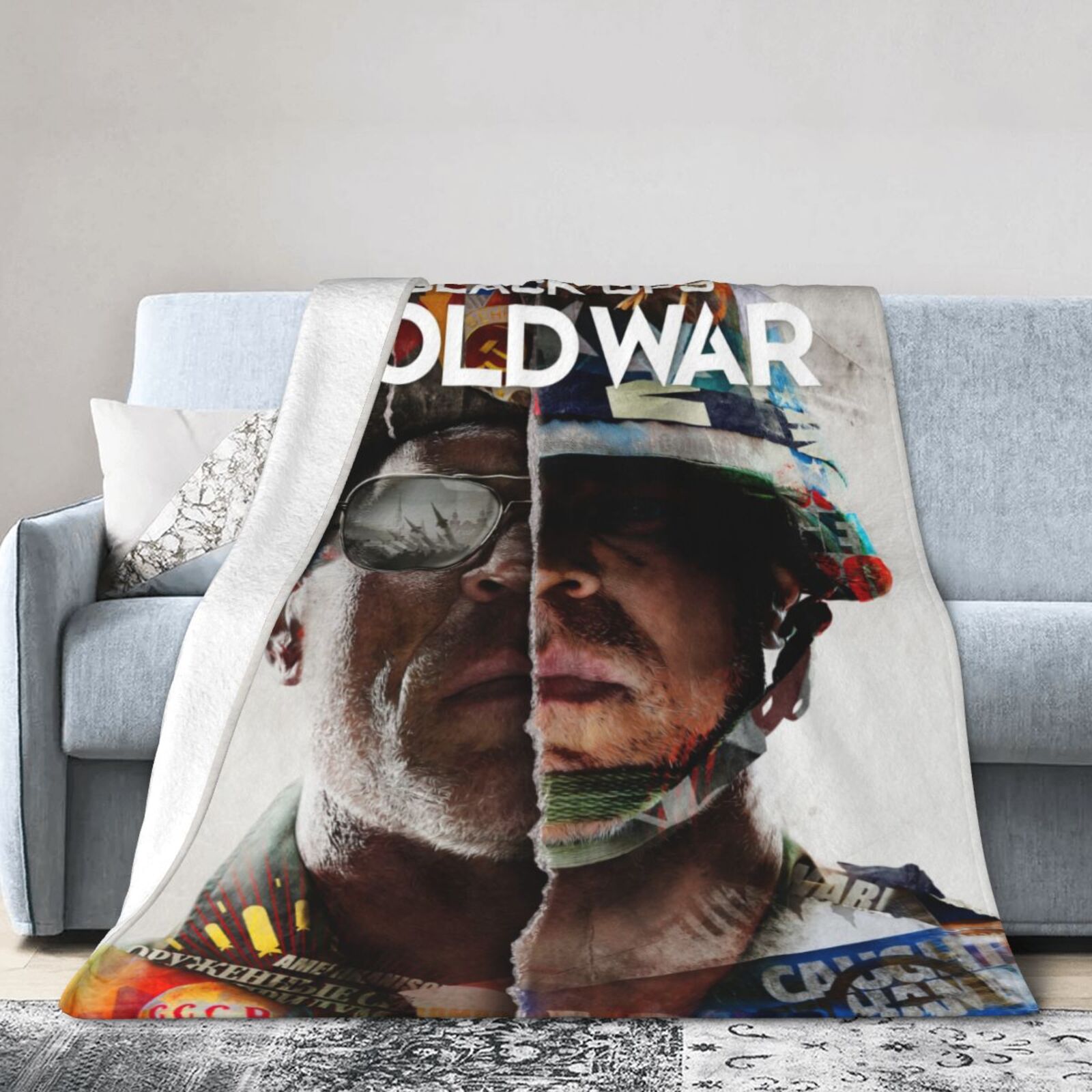 Call Of Duty Black Ops Cold War Blanket Soft Warm Flannel Air