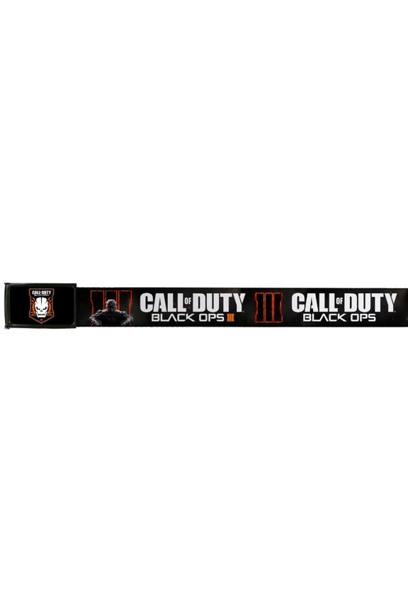 Call Of Duty: Black Ops III Video Game Commander Logo Web Belt With Logo