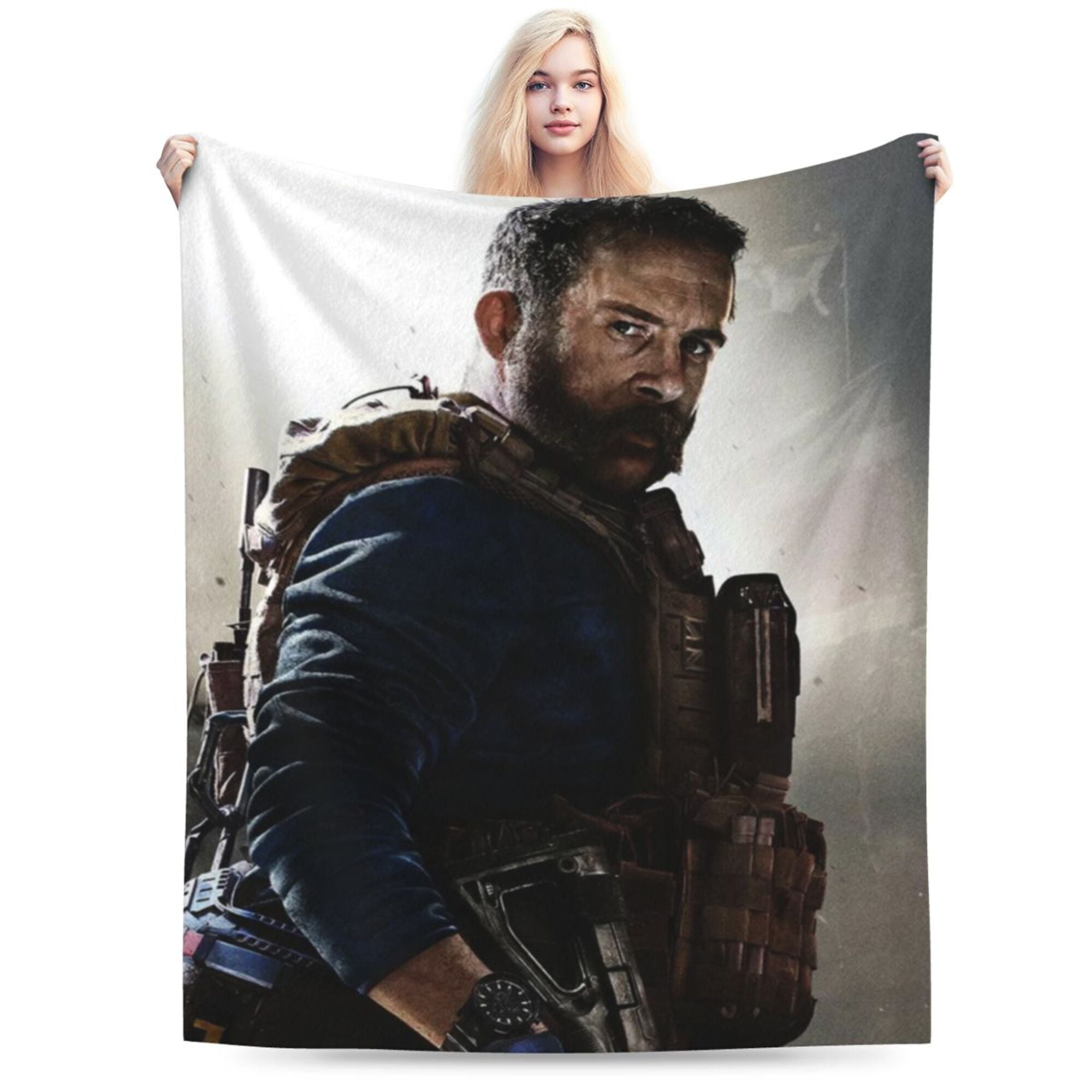 Enemy Territory White Hooded Blanket main image 0