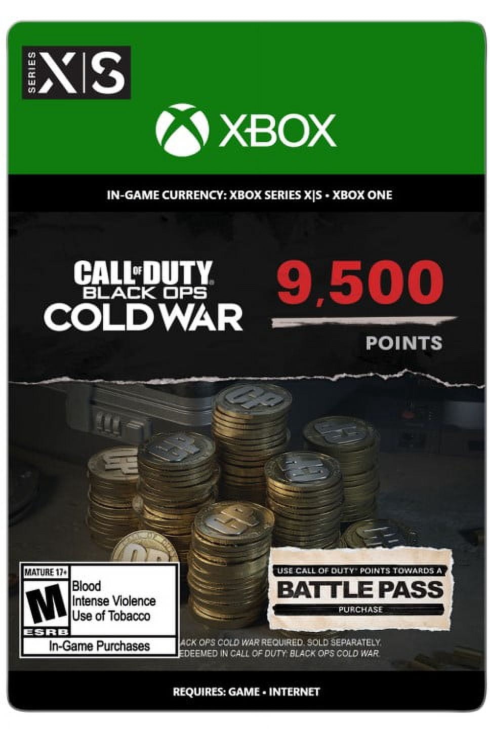 Call Of Duty Cold War - 9500 Points - Xbox One, Xbox Series X|S [Digital]