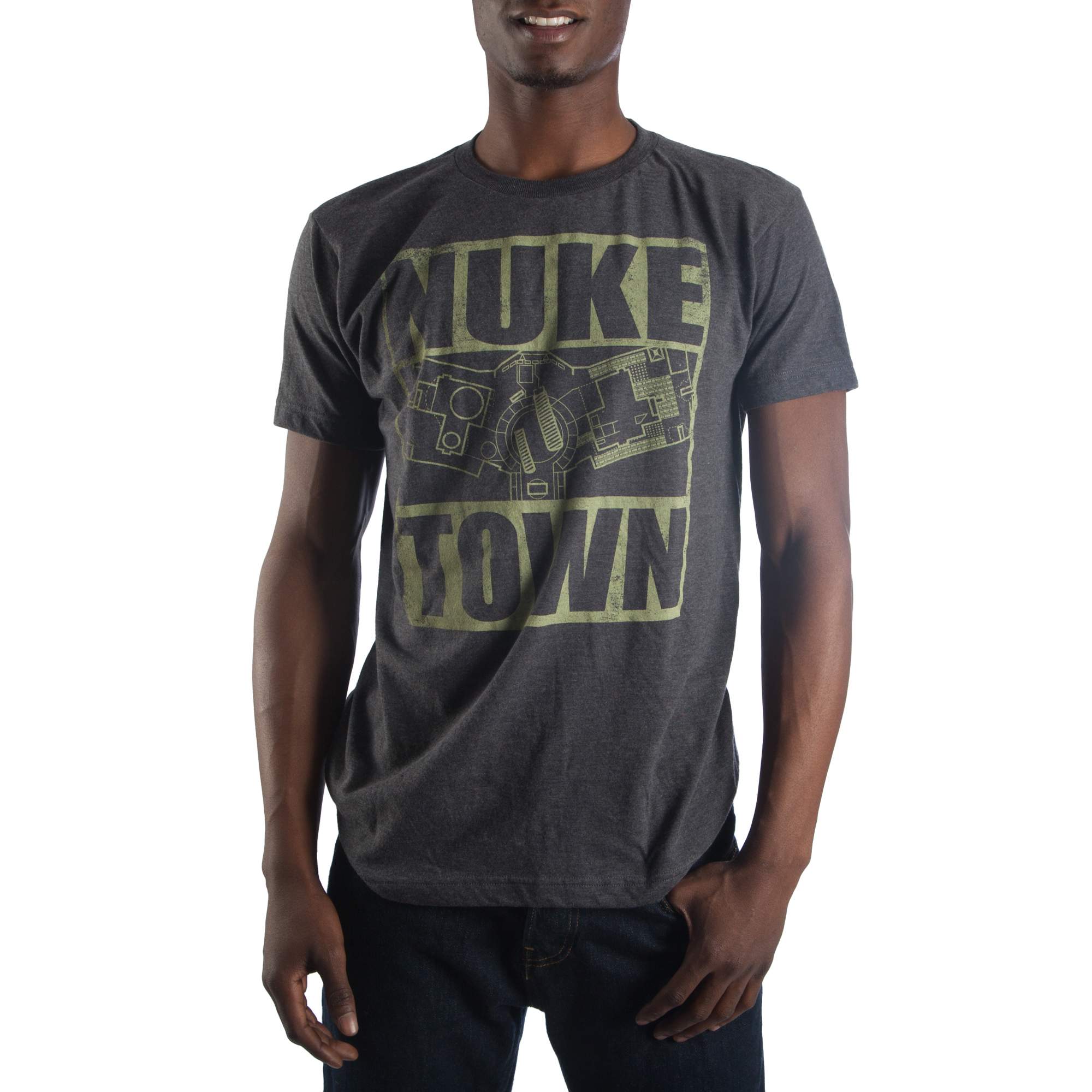 Call Of Duty Men's Nuke Town Map Short Sleeve Graphic T-Shirt, up to ...