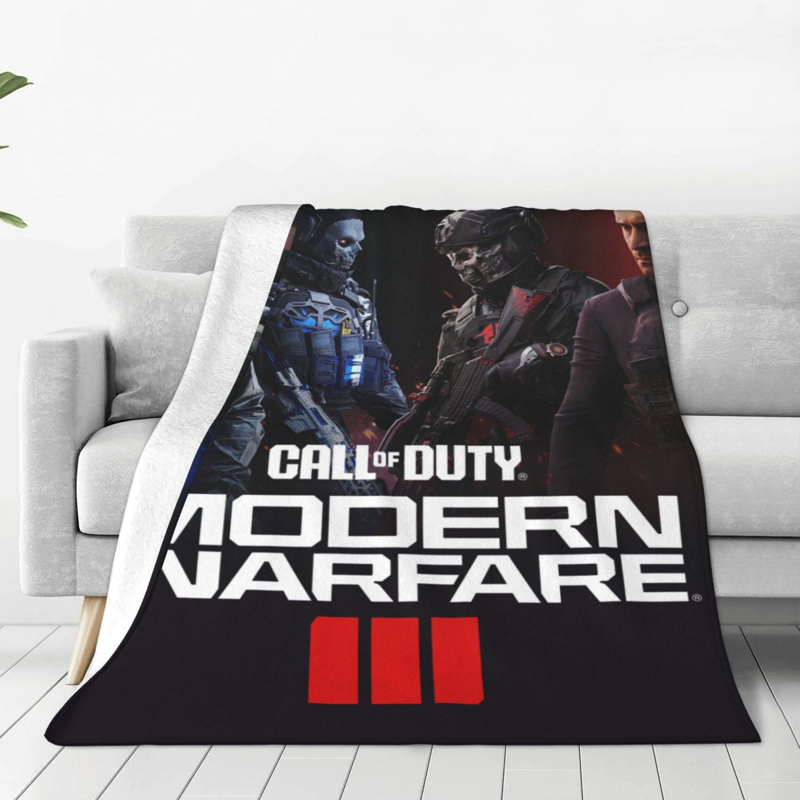 Call Of Duty Modern Warfare Fleece Blanket Super Soft Cozy Throw Blanket Fuzzy Comfy Flannel Blanket Warm Plush Blankets And Throws For Couch Sofa Bed 50 X40 Walmart