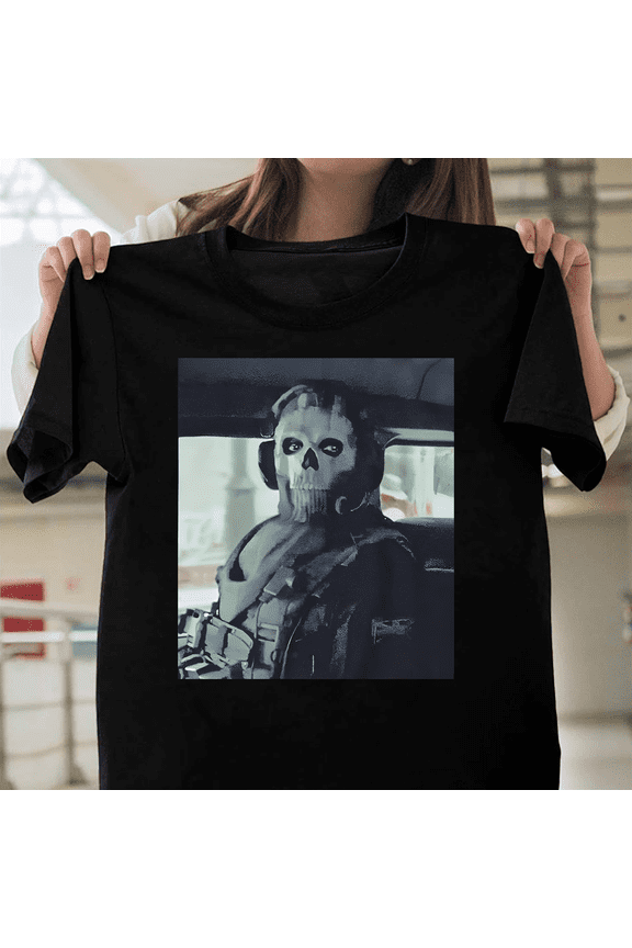 Call Of Duty Modern Warfare II Ghost Stare Face Mask Gamer Video Game V1130782 Unisex T-Shirt, Size Up to 5XL