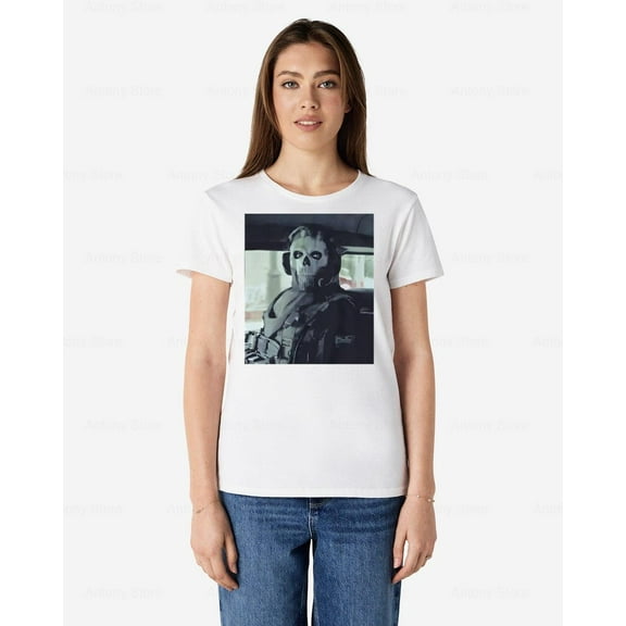Call Of Duty Modern Warfare II Ghost Stare Graphic T-shirt up to size 5XL
