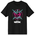 thumbnail image 1 of Call Of Duty Warzone Neon Skull And Swords Logo Men's Black Tshirt-XS, 1 of 3