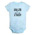 thumbnail image 1 of Call The Police I'm Resisting A Rest Funny Rompers For Babies, Newborn Baby Unisex Bodysuits, Infant Jumpsuits, Toddler 0-24 Months Kids One-Piece Oufits, 1 of 4