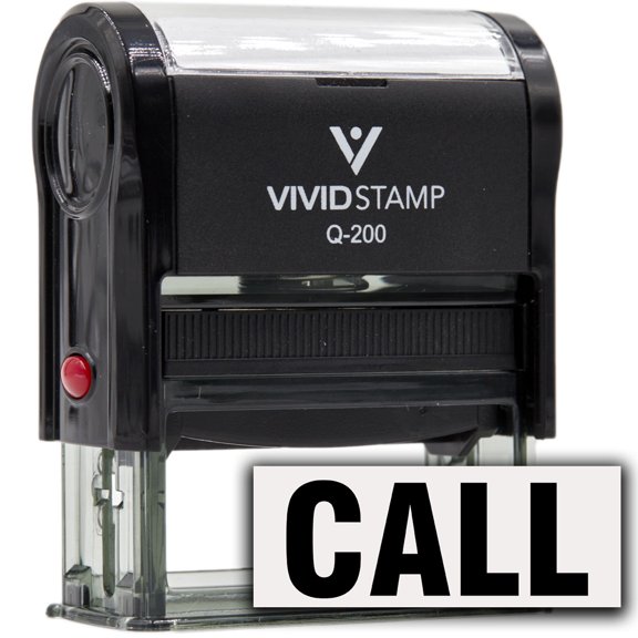 Call Self-Inking Office Rubber Stamp (Black Ink) - Q-200