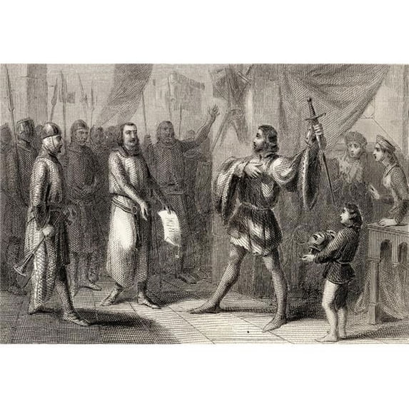 Call To The Nobles in The Name of King Fernando III The Saint Poster Print, 18 x 12