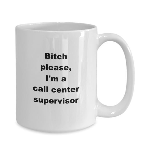 Call center supervisor mug coffee cup idea for supervision