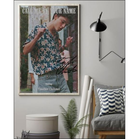 Call me by your name timothee chalamet signature poster 11 x 17 Inch Poster