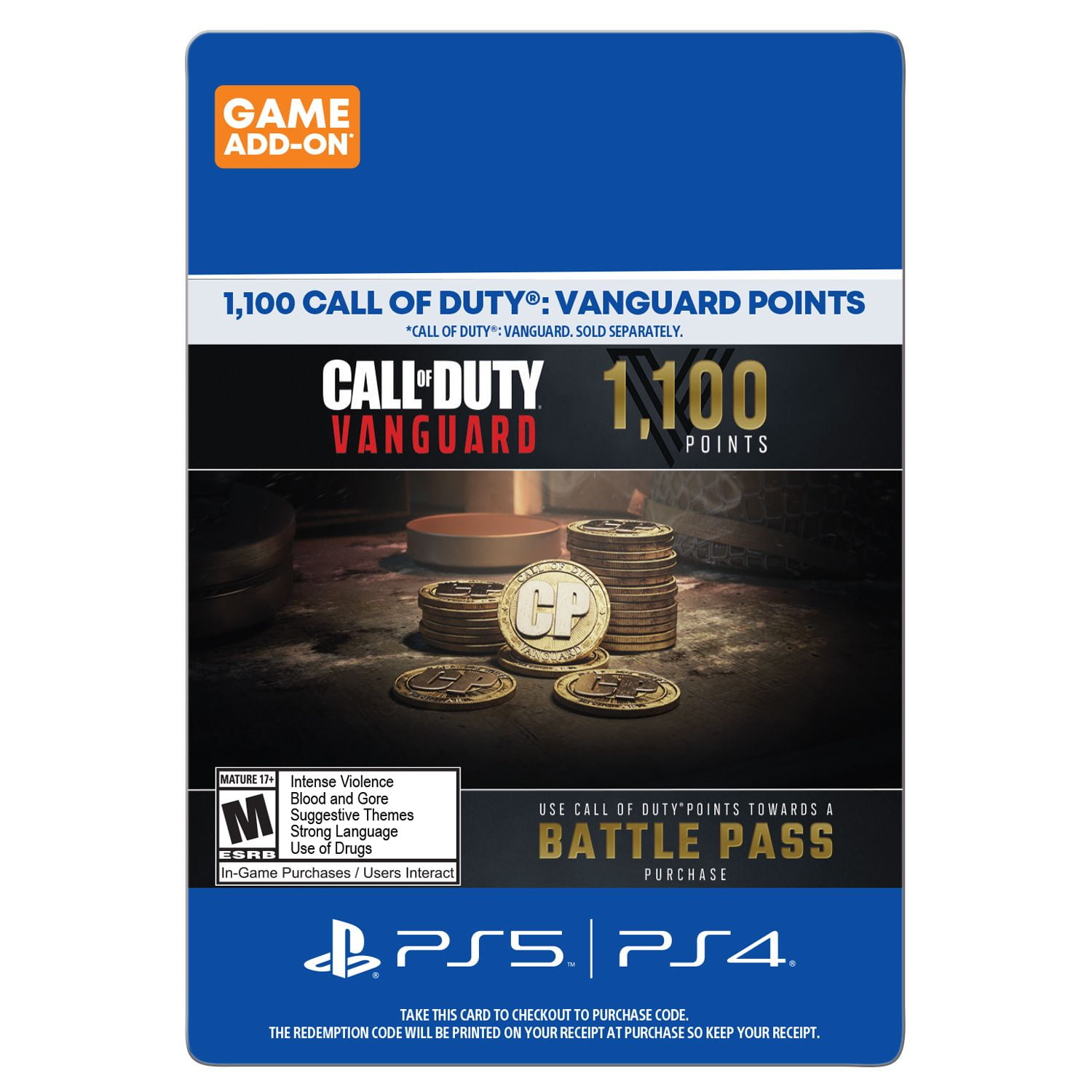 Call of Duty 1100 Vanguard Points - PlayStation 5