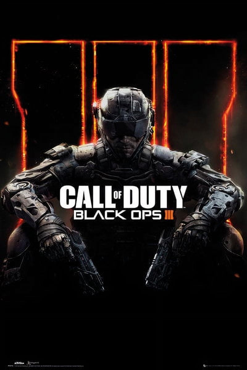 Call of Duty Black Ops 3 Cover Panned Out 24" x 36" Framed Poster