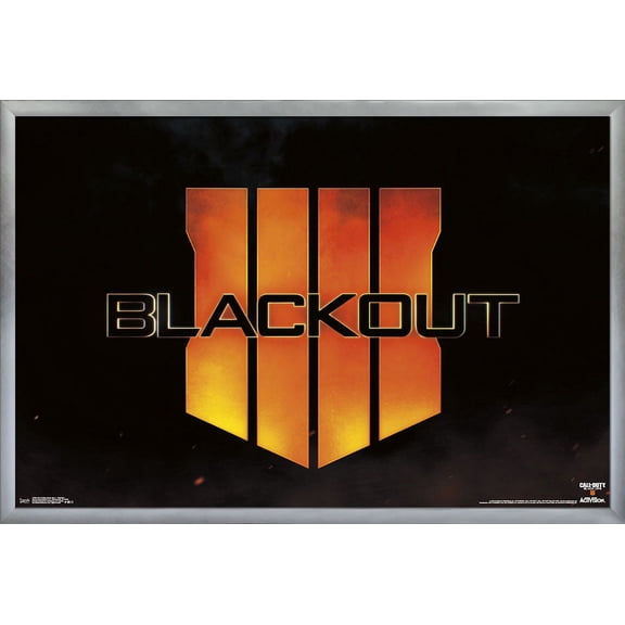 Call of Duty: Black Ops 4 - Blackout Wall Poster, 22.375" x 34", Framed