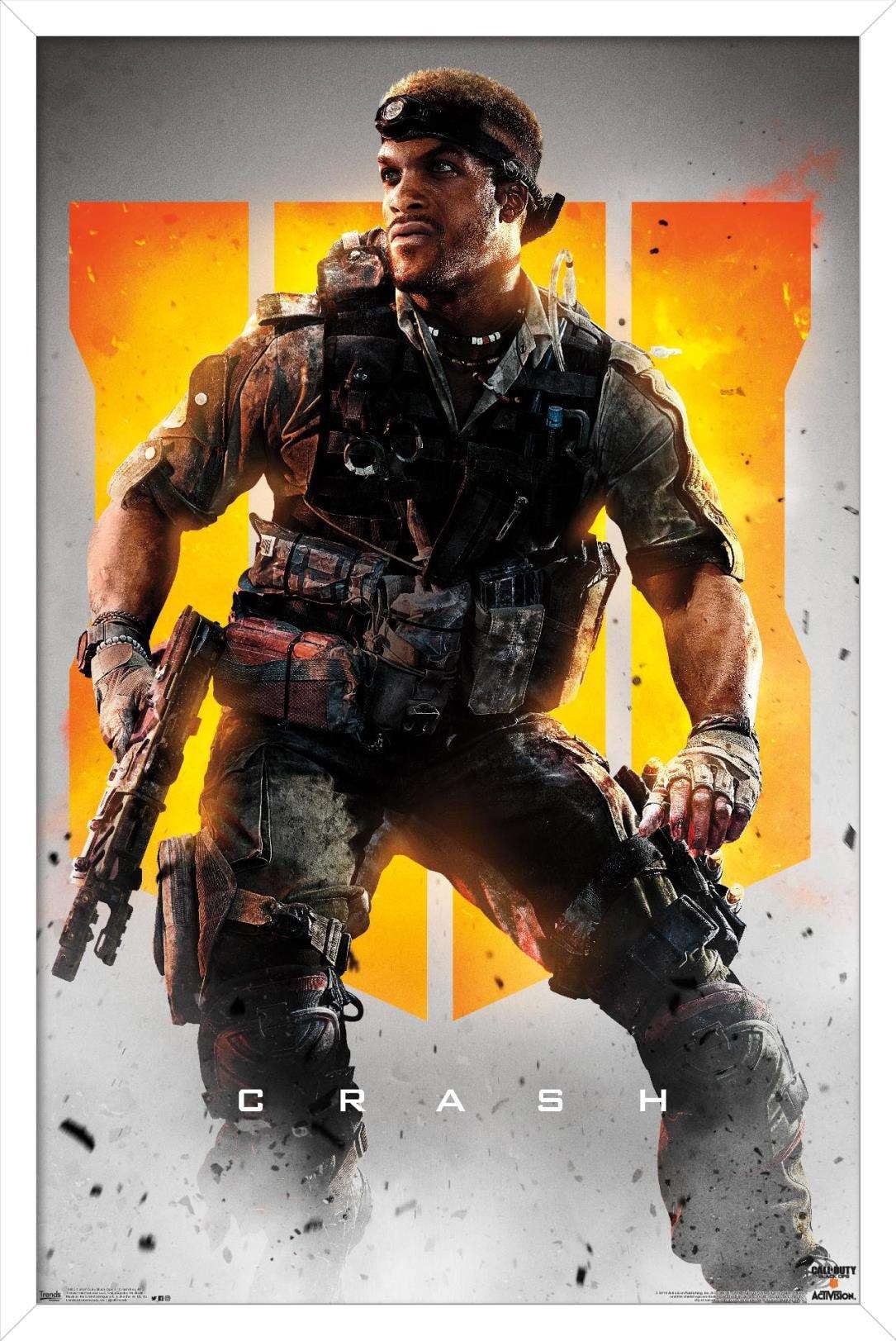 Call of Duty: Black Ops 4 - Crash Key Art Wall Poster, 14.725" x 22.375", Framed