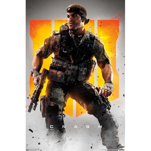 Call of Duty: Black Ops 4 - Crash Key Art Wall Poster, 14.725" x 22.375"