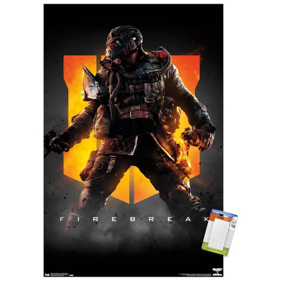 Call of Duty: Black Ops 4 - Firebreak Key Art Wall Poster, 14.725" x 22.375"