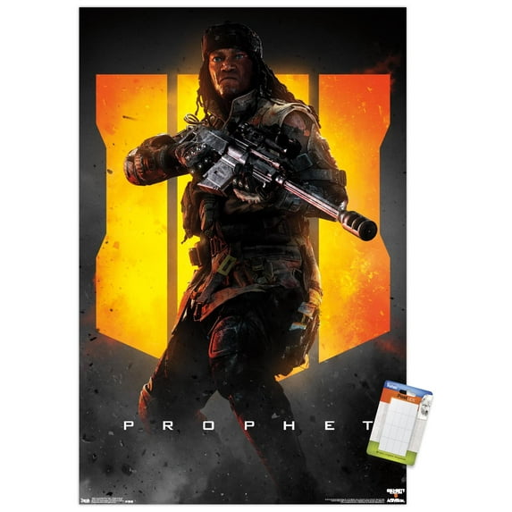 Call of Duty: Black Ops 4 - Prophet Key Art Wall Poster, 14.725" x 22.375"