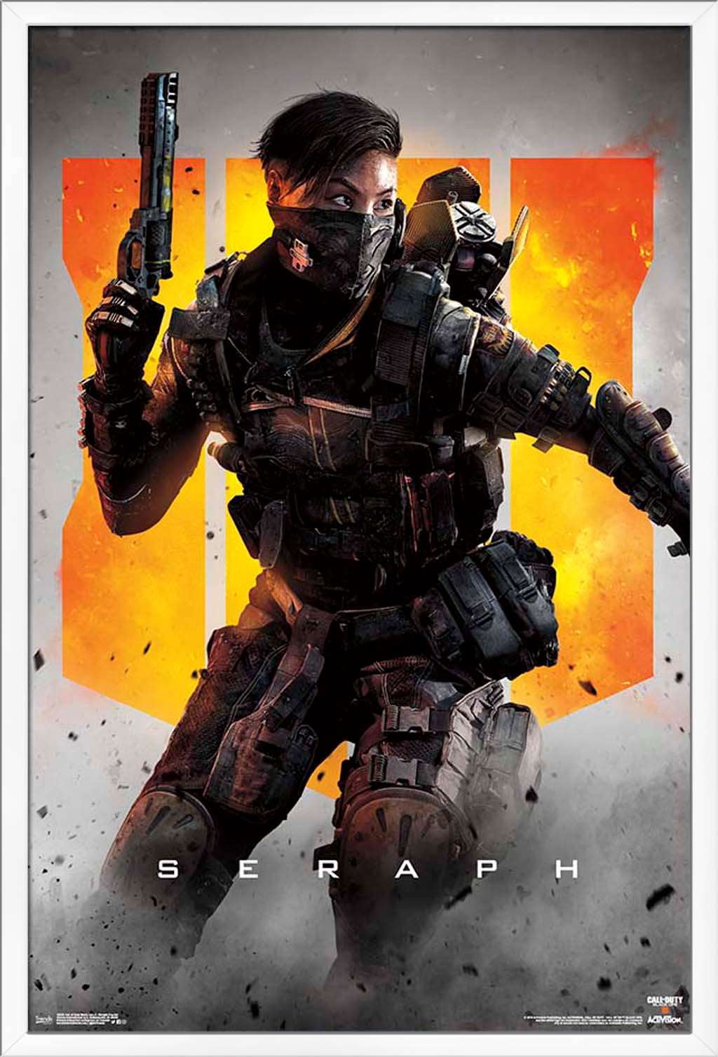 Call of Duty: Black Ops 4 - Seraph Key Art Wall Poster, 22.375" x 34", Framed