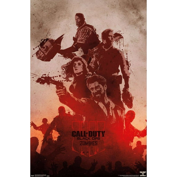 Call of Duty: Black Ops 4 - Zombie Graphic Wall Poster, 14.725" x 22.375"