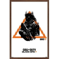 Call of Duty: Black Ops 7 (2025) - Burnt Orange Operative Wall Poster, 14.725" x 22.375" Framed