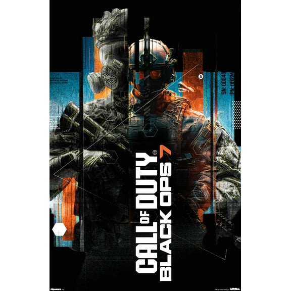Call of Duty: Black Ops 7 (2025) - Split Reality Black Wall Poster, 22.375" x 34"