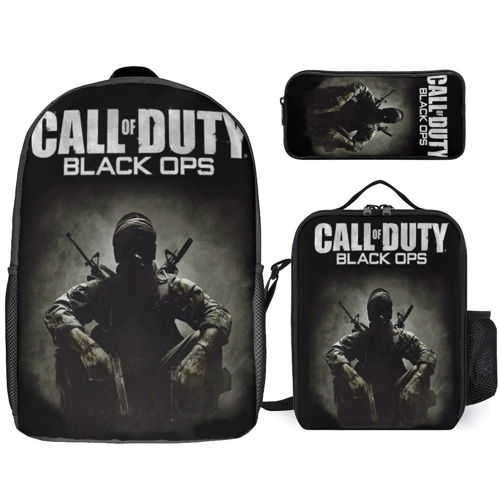 Call of Duty Black Ops Casual Backpack 3 Piece Set Lightweight Laptop ...