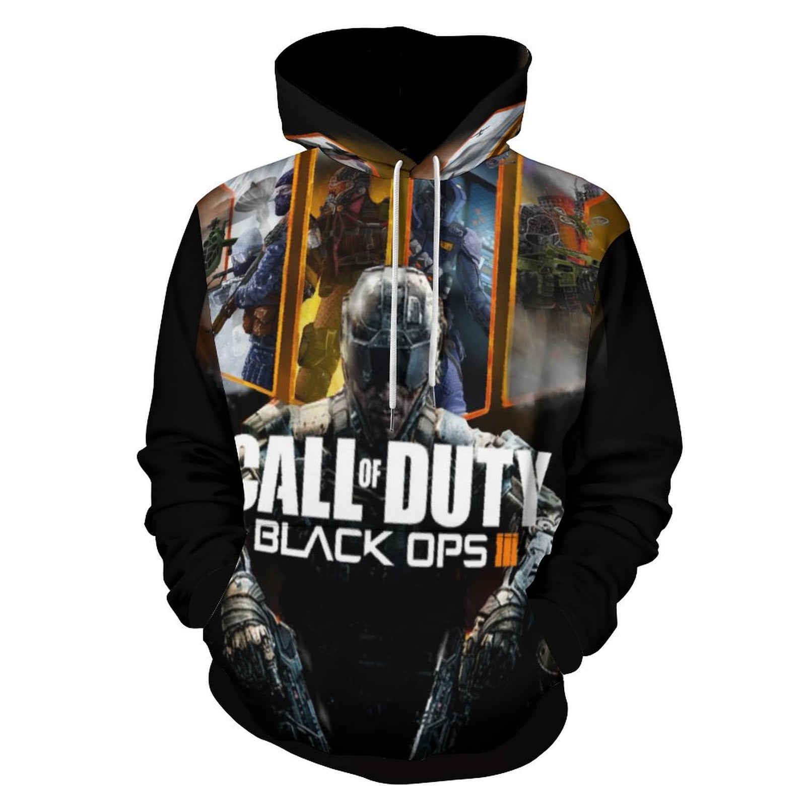 Call of Duty Black Ops Casual Hoodie Jacket Hooded Long Sleeves ...