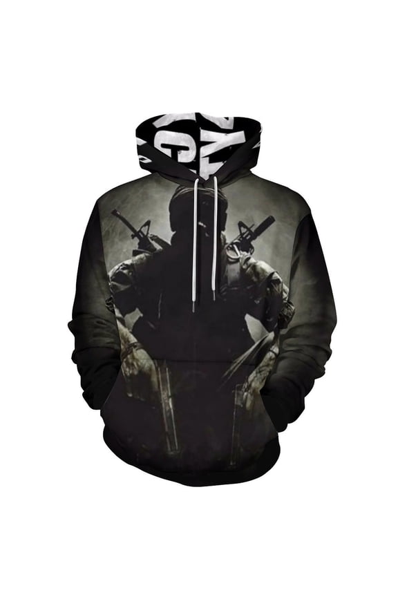 Call of Duty Black Ops Casual Hoodie Jacket Hooded Long Sleeves Sweatshirt Pullover Sweaters Women Men