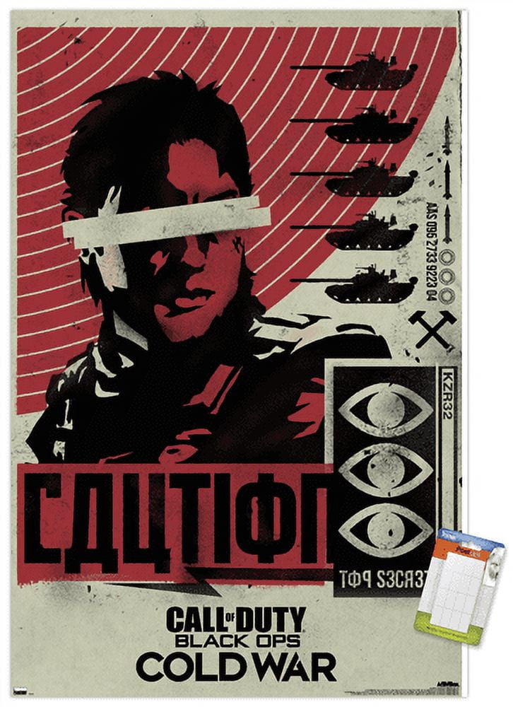 Call of Duty: Black Ops Cold War - Caution Wall Poster, 22.375