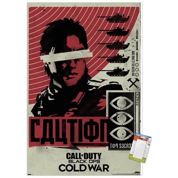 Call of Duty: Black Ops Cold War - Caution Wall Poster, 22.375" x 34"