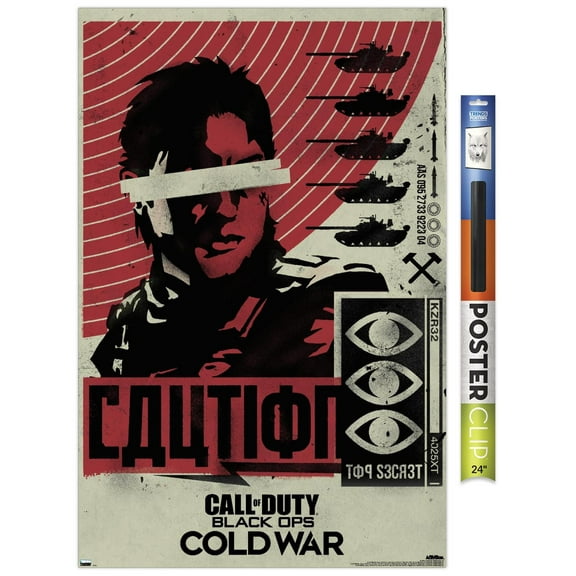 Call of Duty: Black Ops Cold War - Caution Wall Poster, 22.375" x 34"