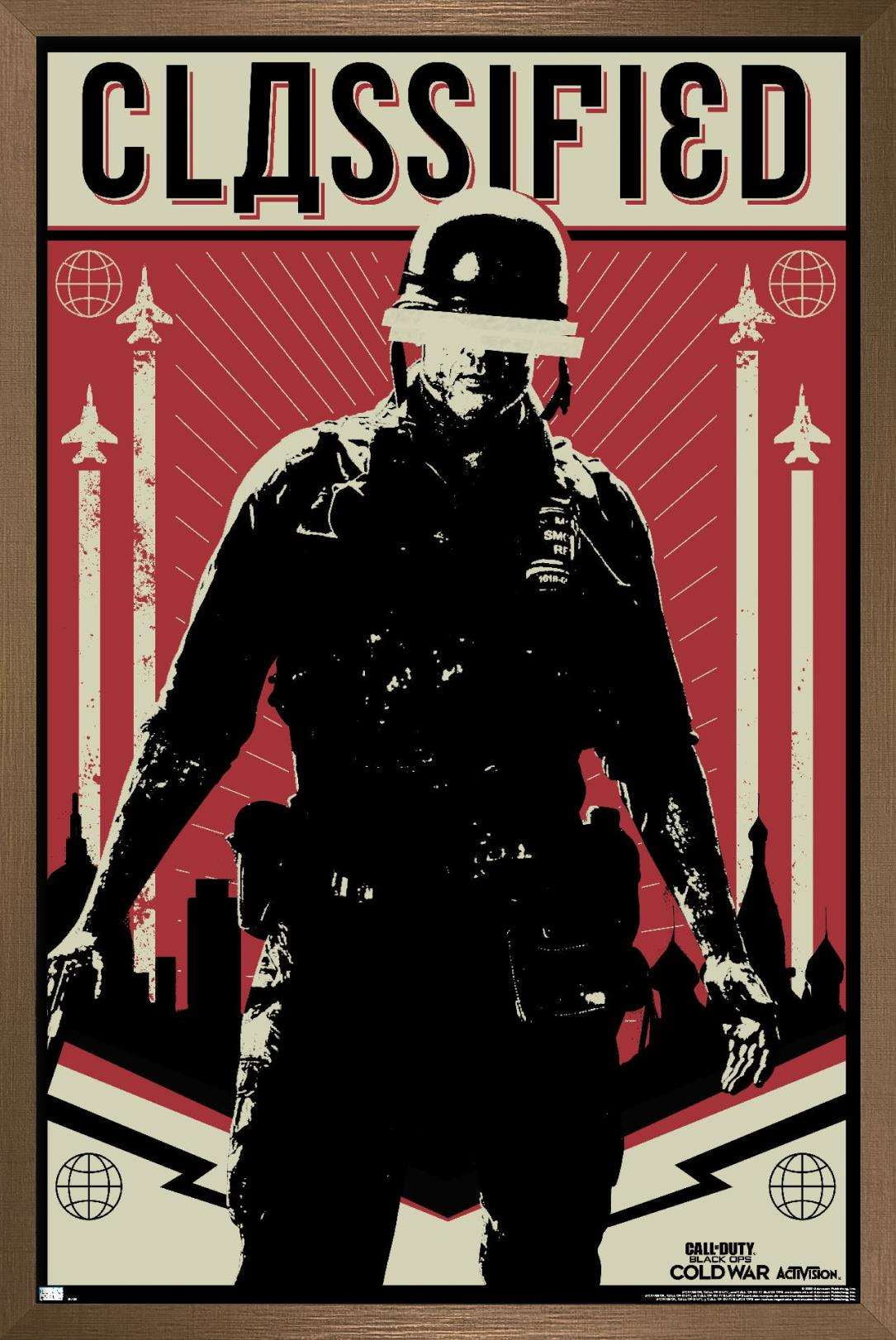 Call of Duty: Black Ops Cold War - Classified Wall Poster, 14.725" x 22.375", Framed
